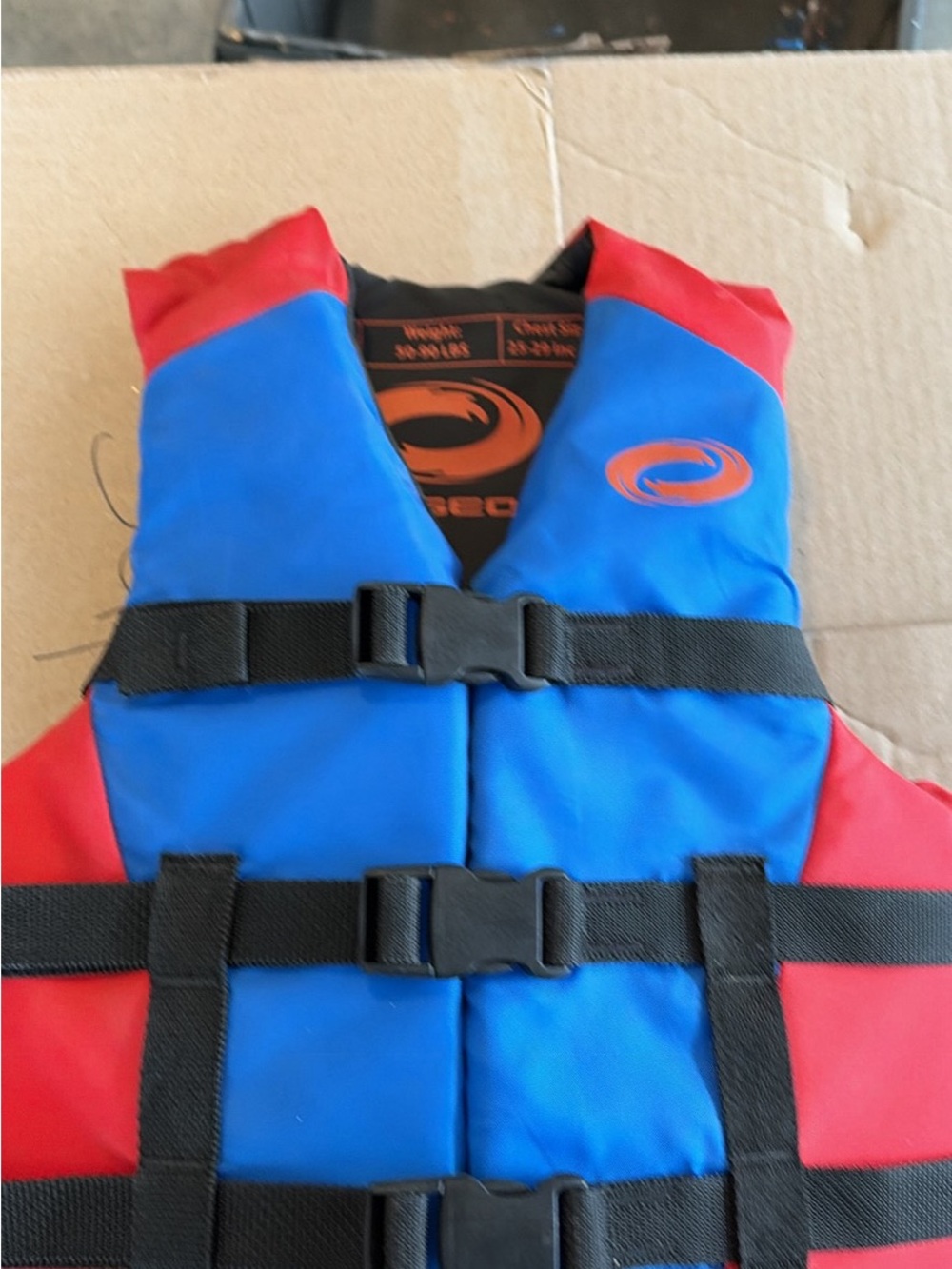 O’Neil blue & Red Kids Swim Life Jacket Vest